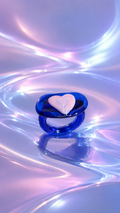 ANILLO HEART BLUE