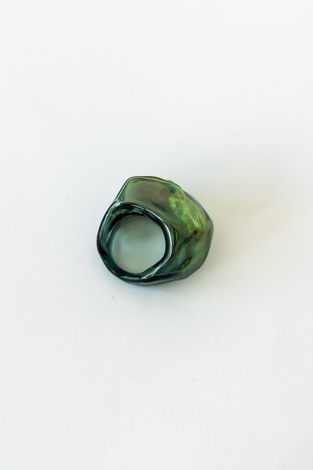 BLOWN RING GOLD GREEN