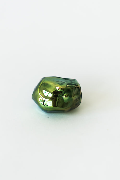 BLOWN RING GOLD GREEN