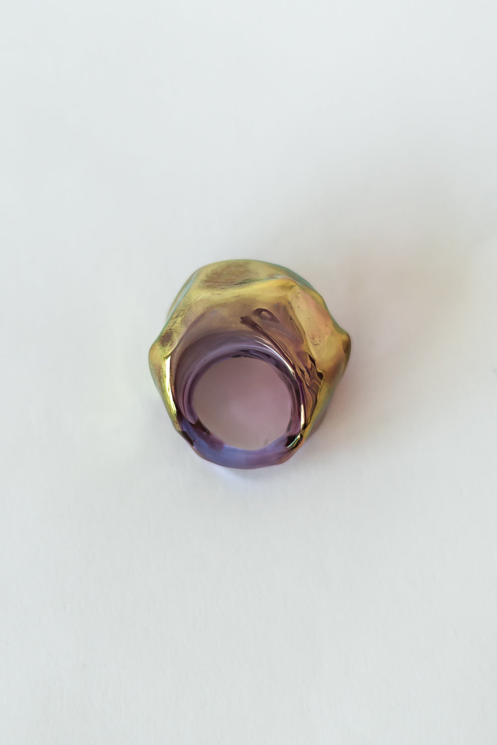 BLOWN RING GOLD LILA