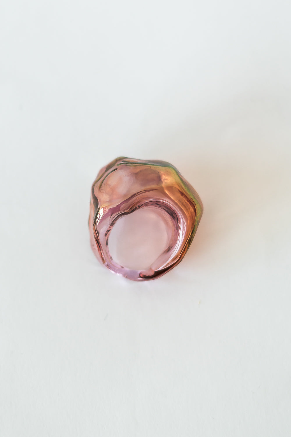 BLOWN RING GOLD PINK