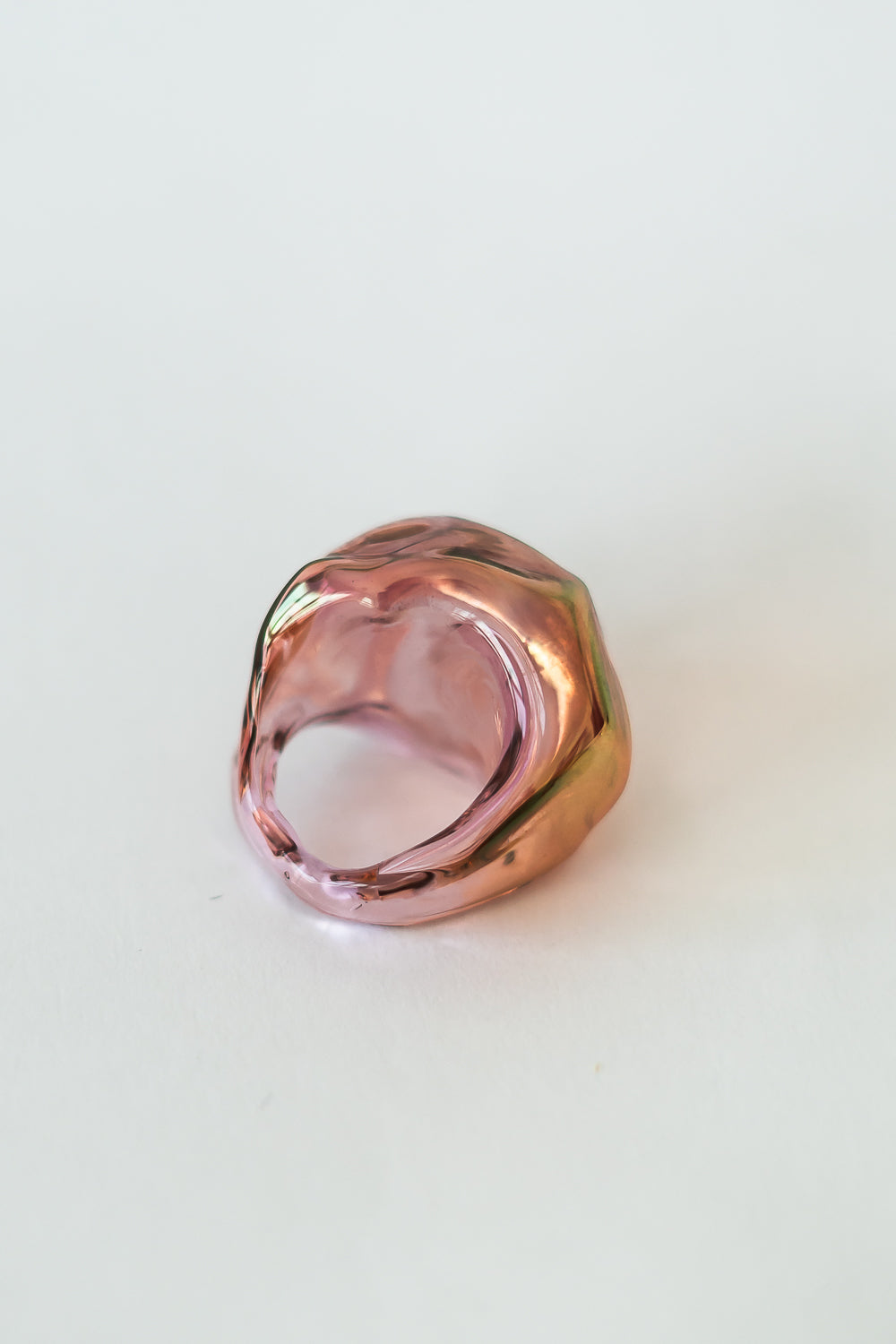 BLOWN RING GOLD PINK
