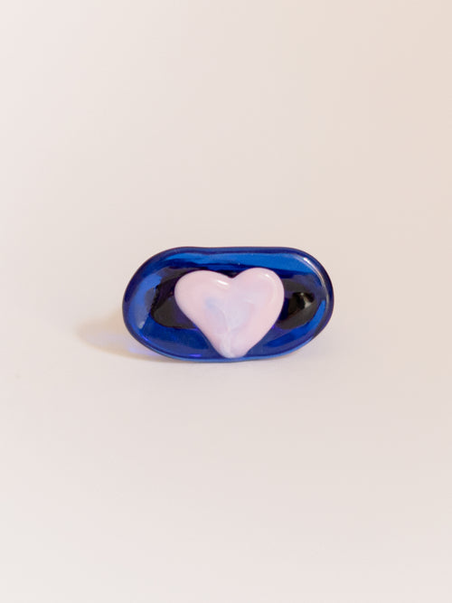 ANILLO HEART BLUE