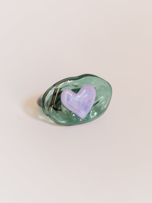 ANILLO HEART GREEN