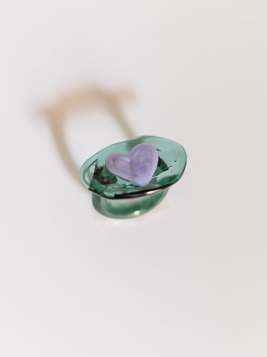 ANILLO HEART GREEN